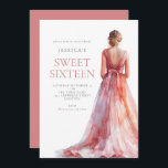 Mädchen in rosa Kleid Sweet 16 Geburtstagsparty Einladung<br><div class="desc">Mädchen in rosa Kleid Sweet 16 Geburtstag Party. Verfügbar in digitaler Form und gedruckt. Moderne Eleganz zum Feiern Ihres sechzehnten. Personalisieren Sie den Text einfach auf Ihre eigenen Daten. Sie können Text- und Hintergrundfarben auch über die Option Weitere Einstellungen ändern.</div>
