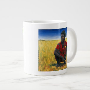 Mädchen in Rot 1992 Jumbo-Tasse