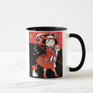Mädchen in Rot Tasse