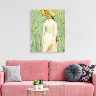 Mädchen in Weiß Van Gogh Leinwanddruck