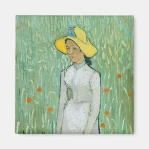 Mädchen in Weiß von Vincent van Gogh Magnet