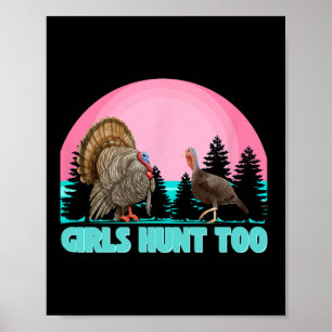Mädchen jagen zu Spaß Türkei Jagd Poster