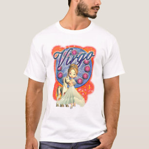 Mädchen-Jungfrau-T-Shirt mit Unicorn und T-Shirt