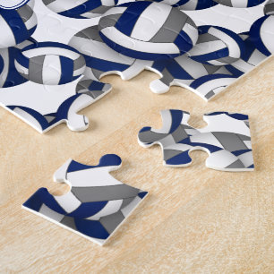 Mädchen Jungs blaue graue Volleyballsportgeschenke