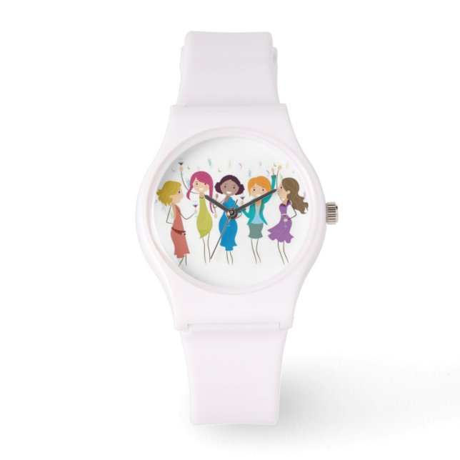 **MÄDCHEN JUST WANNA HABEN SPASS** ARMBANDUHR (Vorderseite)