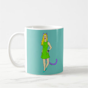 Mädchen Kaffeetasse