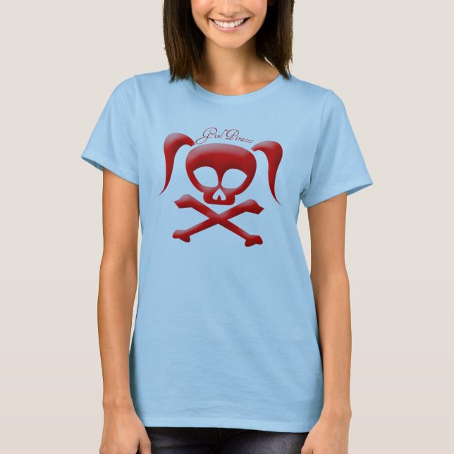 Mädchen kapert Spaghetti-Spitze T-Shirt (Vorderseite)