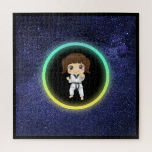 Mädchen Karate Galaxie