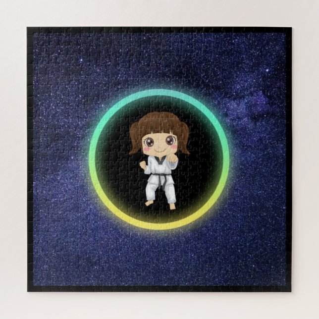 Mädchen Karate Galaxie    (Vertikal)