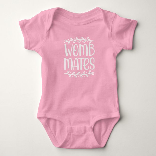 MÄDCHEN Karosserieanzug Weißer Schriftart Baby Strampler (Vorderseite)