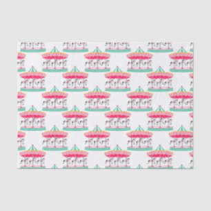 Mädchen Karussell-Muster Party-Papiertaschentuch Seidenpapier