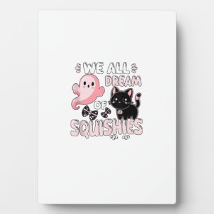 Mädchen Katze Rosa Halloween Squishy Wir träumen a Fotoplatte