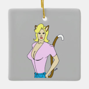 Mädchen Keramikornament