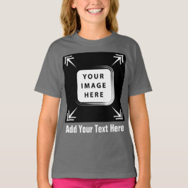 Mädchen Kleidung Bild Fotovorlage hinzufügen Mädch T-Shirt