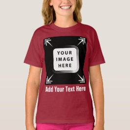 Mädchen Kleidung Bild Fotovorlage hinzufügen Mädch T-Shirt