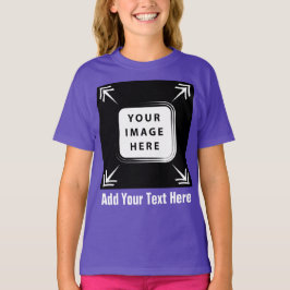 Mädchen Kleidung Bild Fotovorlage hinzufügen Mädch T-Shirt