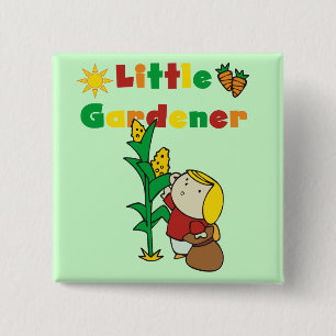 Mädchen-kleine Gärtner-T-Shirts und Geschenke Button