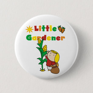 Mädchen-kleine Gärtner-T-Shirts und Geschenke Button