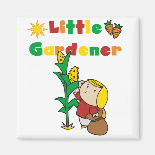Mädchen-kleine Gärtner-T-Shirts und Geschenke Magnet