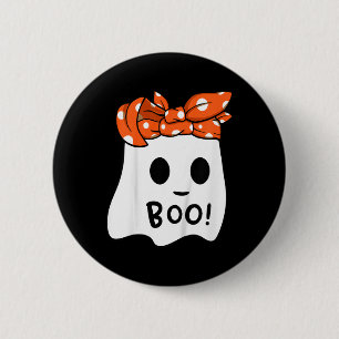 Mädchen Kleinkind Frohes Halloween Gespenst Mit Ba Button