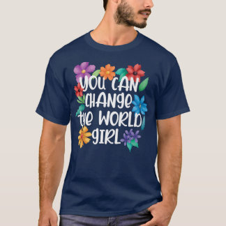 Mädchen können die Emanzipationsfrau der Weltfraue T-Shirt