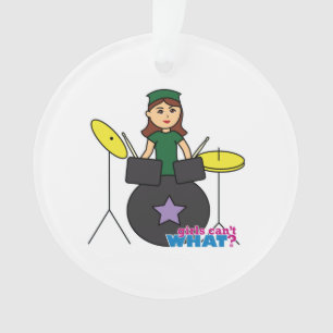 Mädchen können nicht was? Benutzerdefiniertes De Ornament