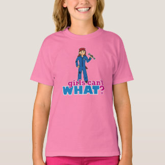 Mädchen können nicht was? Benutzerdefiniertes Desi T-Shirt