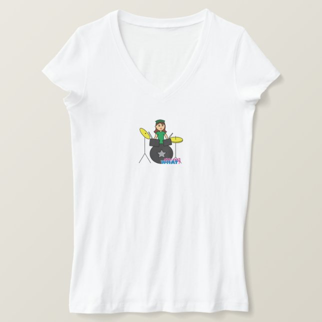 Mädchen können nicht was? Benutzerdefiniertes Desi T-Shirt (Design vorne)