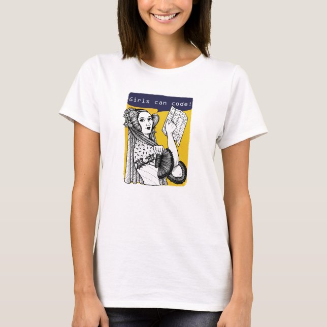 Mädchen können programmieren! T-Shirt (Vorderseite)