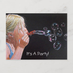 MÄDCHEN: KUNST: PARTY: EINLADUNG