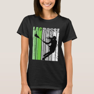 Mädchen Lacrosse Farben Lacrosse Retro Teen Traine T-Shirt