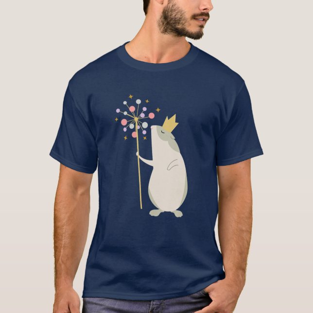 Mädchen, Ladys Gerbil Hamster Guinea Pig Queen Des T-Shirt (Vorderseite)