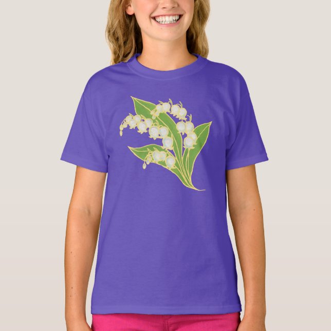 Mädchen Langärmeliges Sweatshirt: Lily of the Vall T-Shirt (Vorderseite)