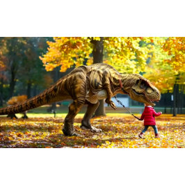 Mädchen laufen meinen Dinosaurier-T - Shirt