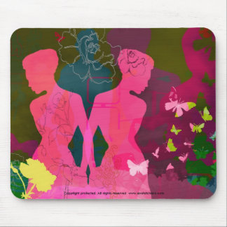 "Mädchen-Liebe-" Designer Mousepad
