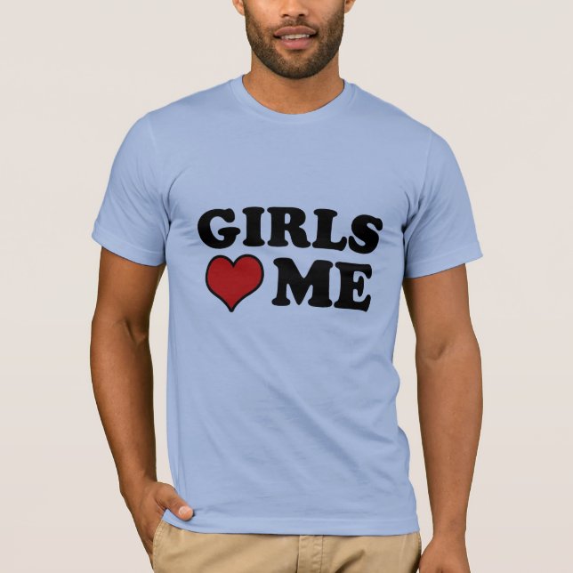 Mädchen-Liebe ich T-Shirt (Vorderseite)