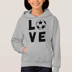 Mädchen lieben Fußballspieler Süße Sport Hoodie