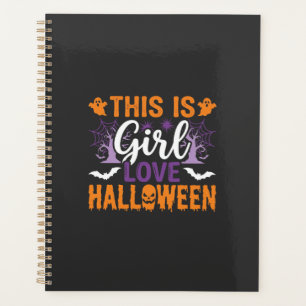 Mädchen Lieben Halloween-Geister-Design_1 Planer