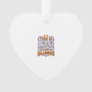Mädchen Lieben Halloween Vintage Hübsches Gruselig Ornament