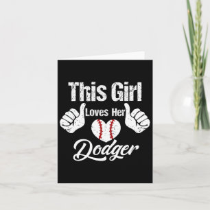 Mädchen Lieben Ihr Dodger verkaufen Sport Verkauf Karte