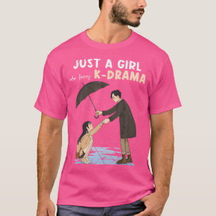 Mädchen liebt Koreanisches Drama Korea K-Pop Liebe T-Shirt