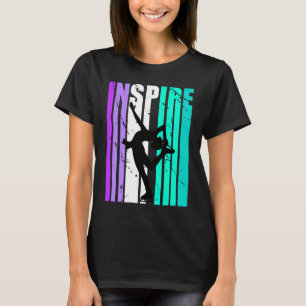 Mädchen Lila Inspiriert Ice Skaten Birthday Motiva T-Shirt