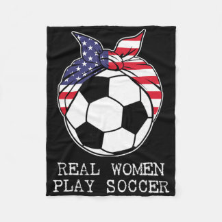 Mädchen Ll Ndana Flagge Spieler Trainer Echte Frau Fleecedecke