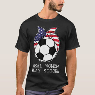 Mädchen Ll Ndana Flagge Spieler Trainer Echte Frau T-Shirt
