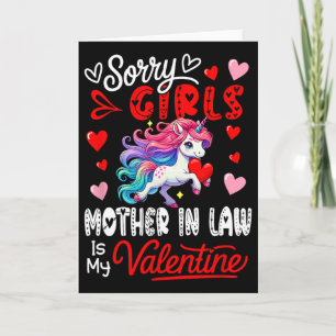 Mädchen Lustiger Witz Schwiegermutter Ist Mein Val Karte