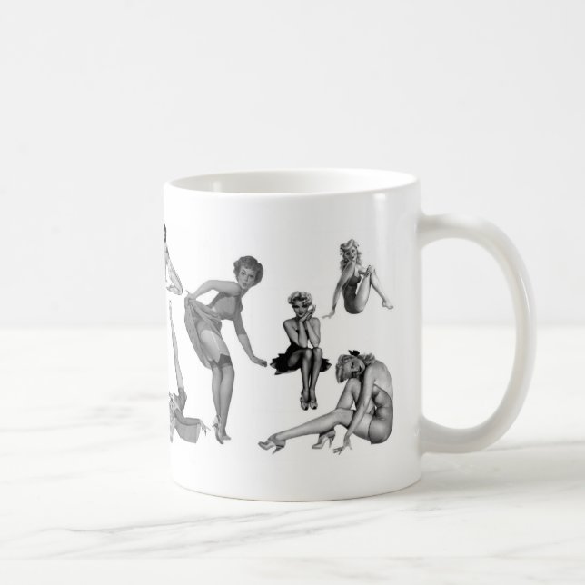 Mädchen Mädchen Mädchen Kaffeetasse (Rechts)