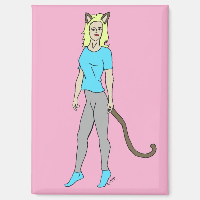 Mädchen Magnet (Vorderseite)