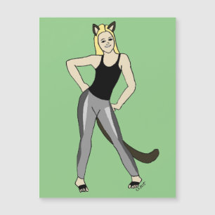 Mädchen Magnetkarte