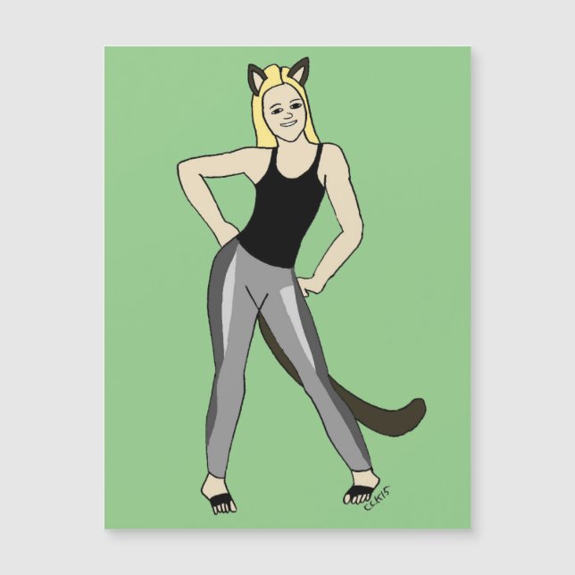 Mädchen Magnetkarte (Vorderseite)