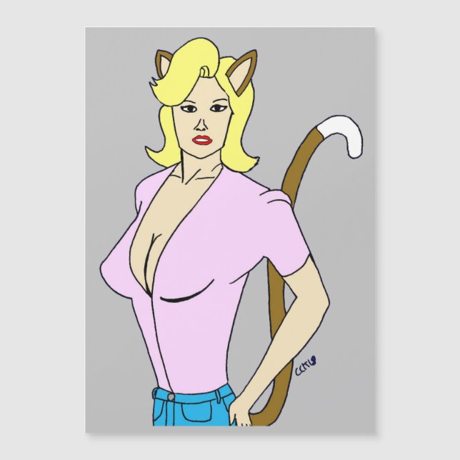 Mädchen Magnetkarte (Vorderseite)